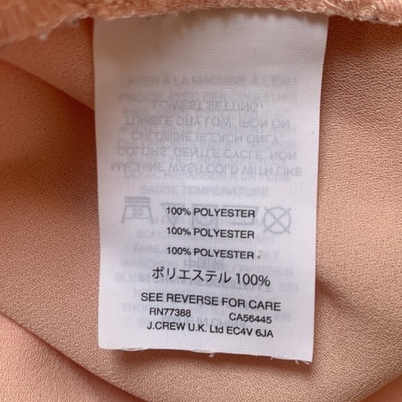 J. Crew | Pale Pink Sleeveless Neck Tie Silky Top 4 - Picture 4 of 5